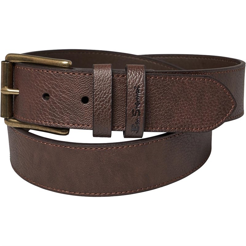 Ben Sherman Mens Classic Casual Belt Brown