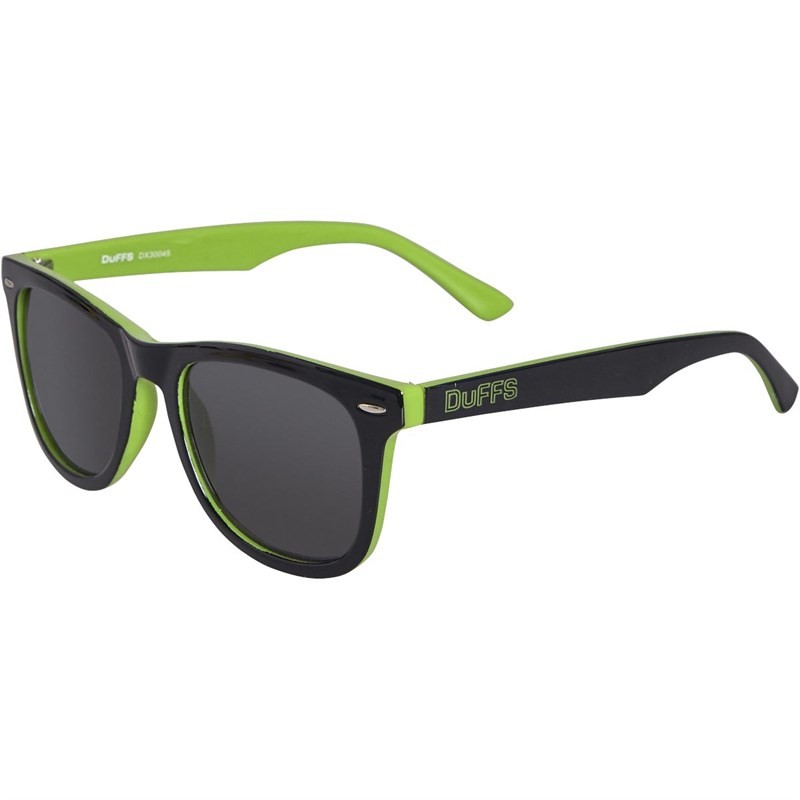 DuFFS Mens Sunglasses Black/Lime