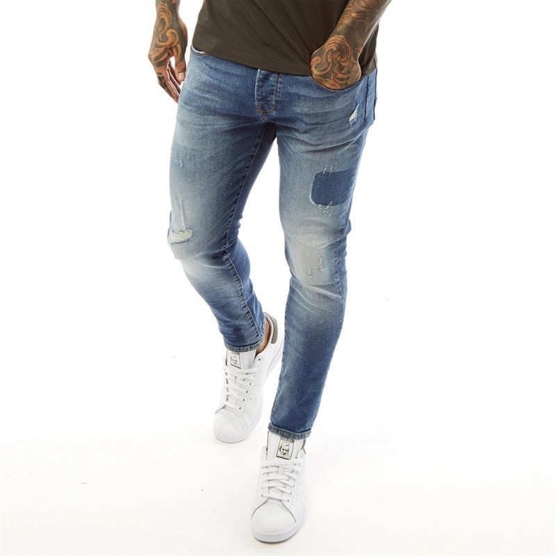 883 Police Mens Amodt 722 Slim Fit Jeans 722 - Blue