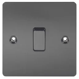 LAP 10AX 1-GANG 2-WAY LIGHT SWITCH BLACK NICKEL