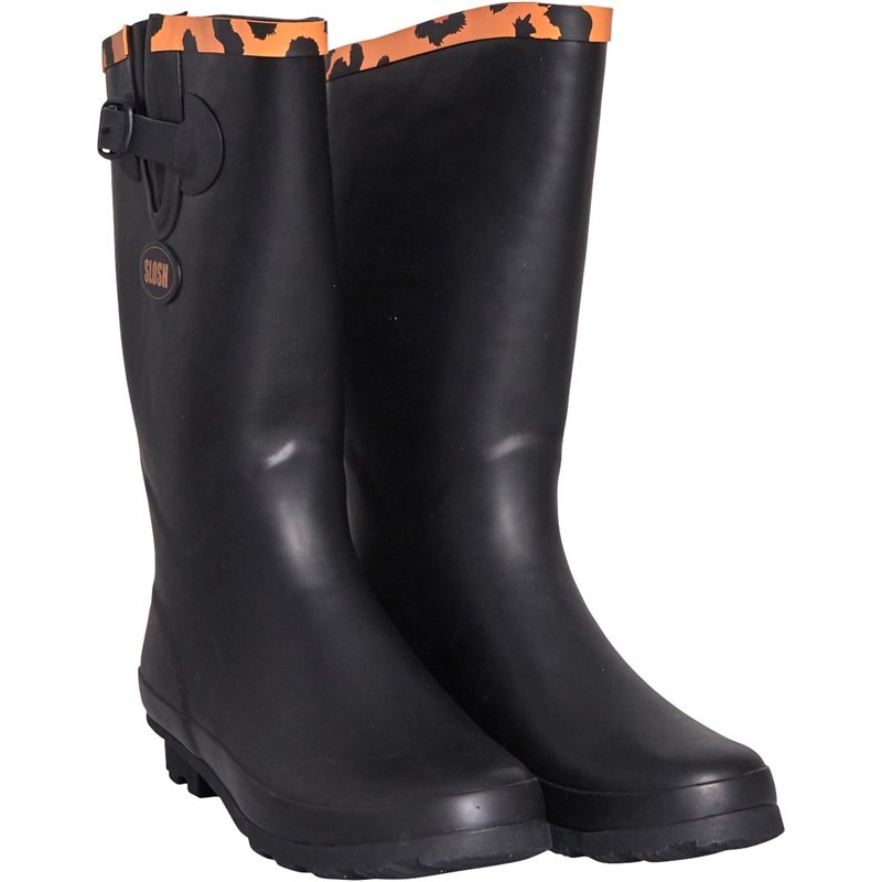 Slosh Womens Armitage Wellington Boots Black