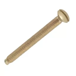 BRITISH GENERAL NFS38/10BR SLOTTED COUNTERSUNK ELECTRICAL SCREWS M3.5 X 38MM 10 PACK