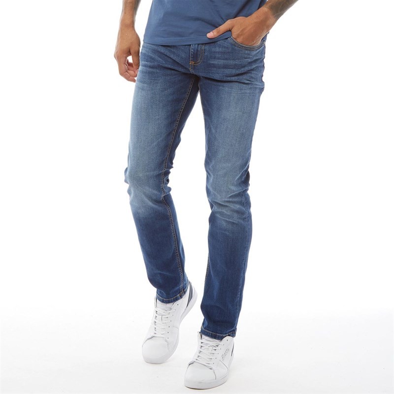 Crosshatch Mens New Svelte Jeans Stonewash